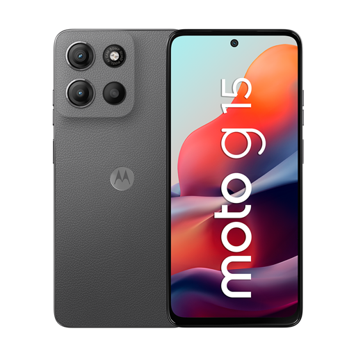 Smartphone Motorola Moto G15, 4GB + 128GB, Android 15, Gris