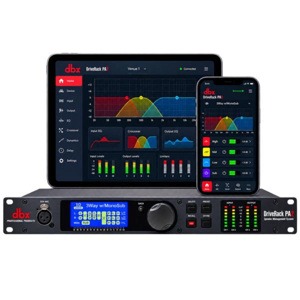 dbx DriveRack PA2 – Procesador de Gestión de Altavoces