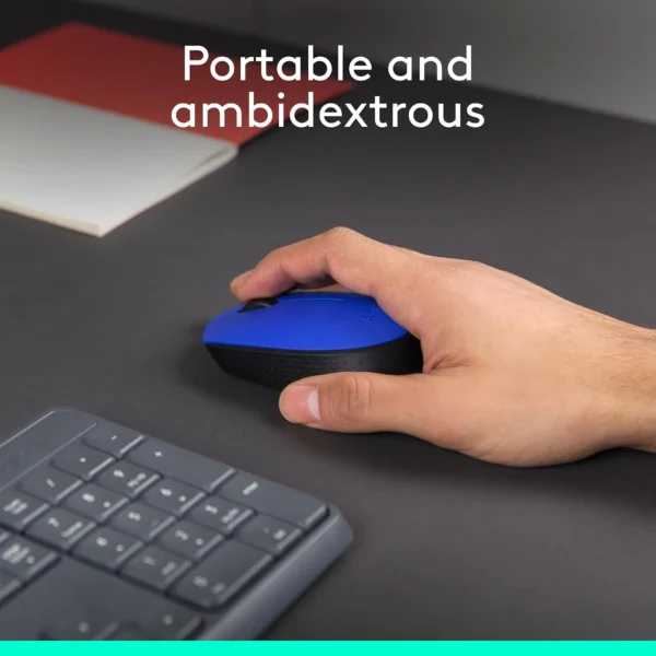 Logitech M170 Azul – Mouse Inalámbrico