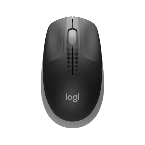 Logitech M190 Negro/Gris – Mouse Inalámbrico de Tamaño Completo