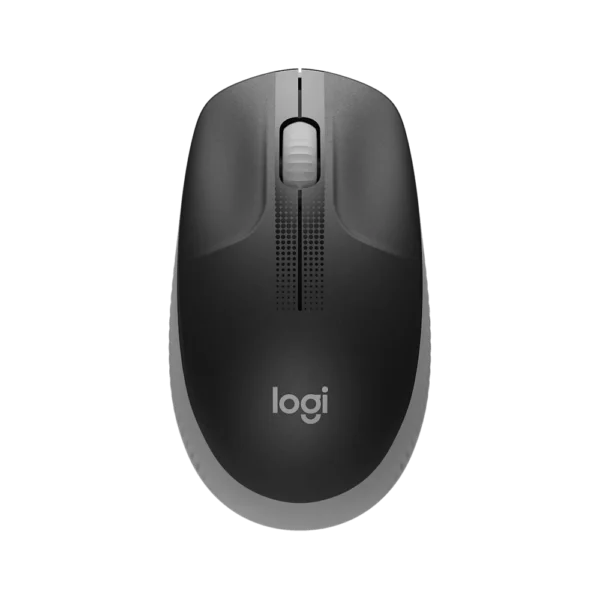Logitech M190 Negro/Gris – Mouse Inalámbrico de Tamaño Completo