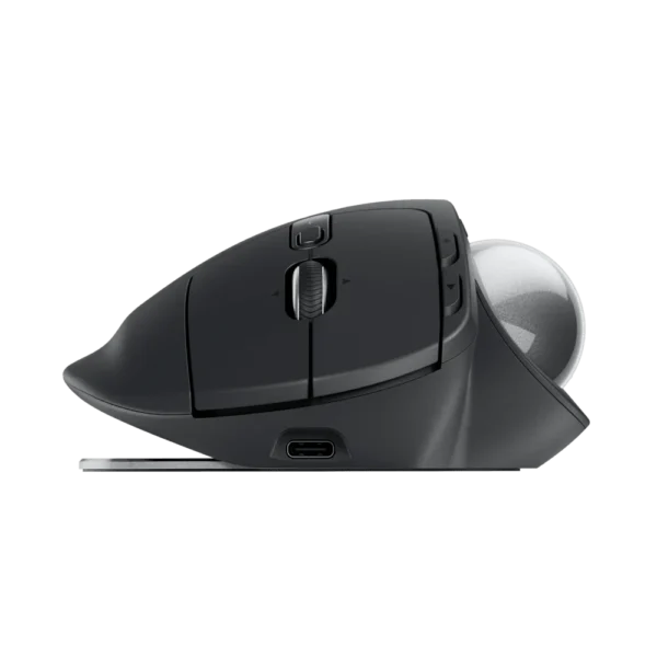 Logitech MX Ergo S Grafito – Trackball Inalámbrico Ergonómico USB-C