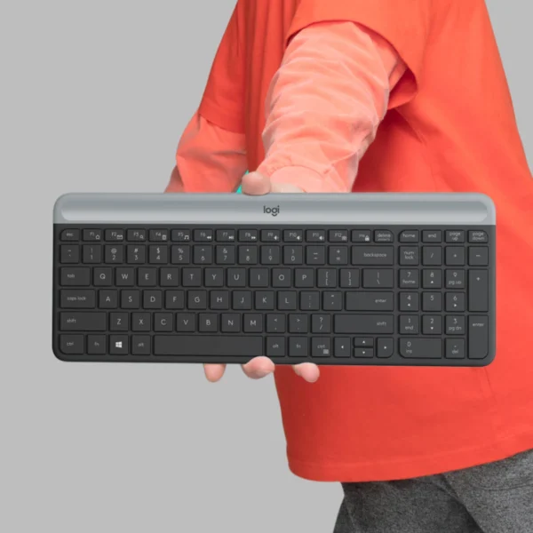 Logitech MK470 Grafito Español – Combo Teclado + Mouse Inalámbrico