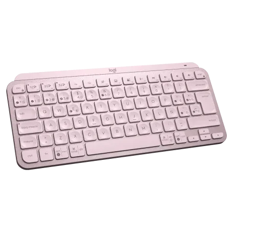 Logitech MX Keys Mini Rosado Español – Teclado Inalámbrico