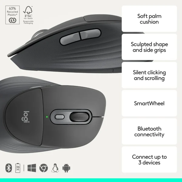 Logitech Signature Comfort Plus MK880 Combo Inalámbrico Español