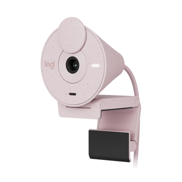 Logitech Brio 300 Rosado – Webcam Full HD USB-C