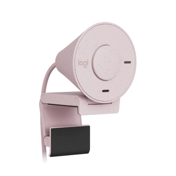 Logitech Brio 300 Rosado – Webcam Full HD USB-C