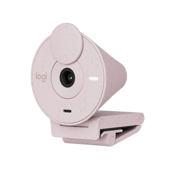Logitech Brio 300 Rosado – Webcam Full HD USB-C