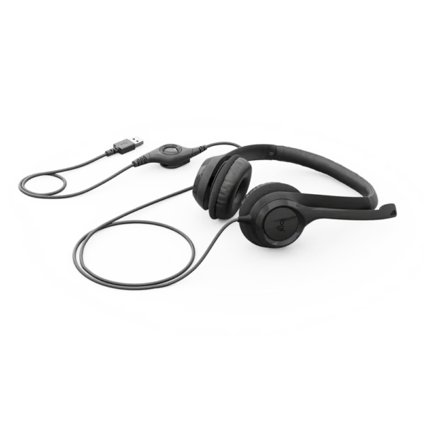 Logitech H390 USB Negro – Audífonos con Micrófono y Controles