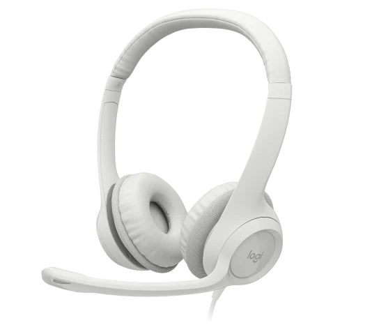 Logitech H390 Blanco – Audífonos con Micrófono