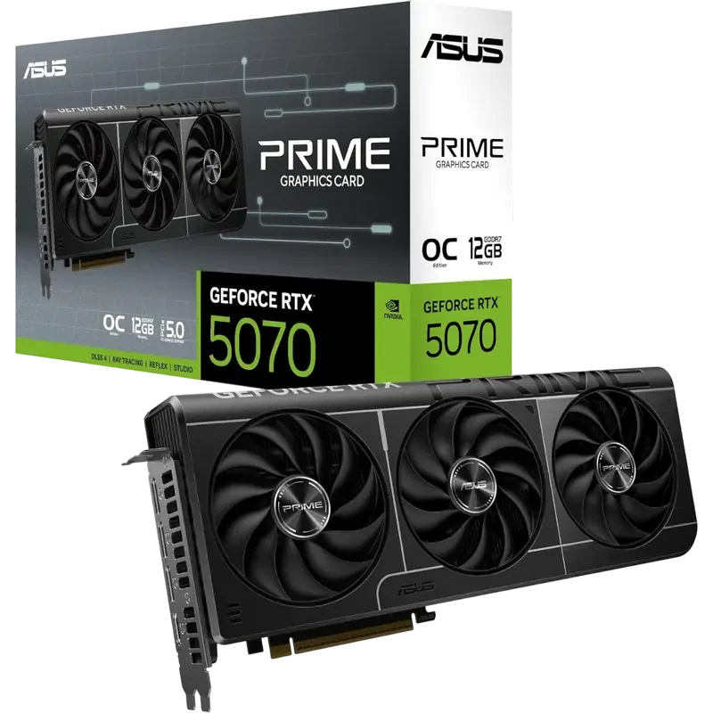 ASUS Prime GeForce RTX 5070 OC 12GB GDDR7 – Tarjeta Gráfica